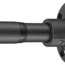 Heavy Duty Shower Rod - Industrial Shower Curtain Rod Wall Mounted for Bathroom,Closet Clothes Hanging,Outdoor Patio - 28 to 48"Adjustable Shower Pole - Black (29-48" (1 Pack))