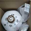 Socket Breeze Socket Fan Light with Remote Control, Portable Small Ceiling Fans with Lights for Bedroom, Kitchen, Living Room, with Dimming Function, 1000 Lumens, Screws into E26/E27 (16.54 inches)