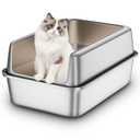 Stainless Steel Cat Litter Tray with High Sides