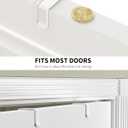 Moforoco White 9-Tier Over The Door Pantry Organizer, Pantry Organization And Storage, Metal Hanging Spice Rack Shelves Door, Home & Kitchen Essentials, Laundry Room Bathroom Organization