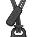 Belkin Apple Airtag Secure Holder With Strap - Apple Air Tag Keychain - Airtag Holder With Strap For Key Ring - Airtag Keychain Accessories - Scratch Resistant Airtag Case With Raised Edges - Black