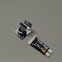 YDmeet Shower Head Holder, Adjustable Handheld Brass Shower Head Bracket, Wall Mount Holder, Drill Free Glue Installation (Polished Chrome)