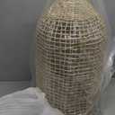 Arturesthome Farmhouse Pendant Lights for Kitchen,11.8"*21.6" Boho Chandelier Lighting Rattan Hanging Lamp Woven Lampshade for Living Room Bedroom (30CMx55CM)