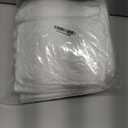 Boao 12 Pcs Plastic Table Cloths Disposable for Parties Picnic Table Covers with Fall Elastic Fitted Elastic Cover Rectangle Waterproof for Thanksgiving Christmas Picnic (6 Ft, 72 x 30 Inch, White)