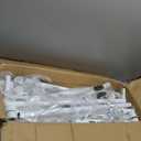 Easel Rolling TV Stand for 49-80 Inch TV Screen up to 110 LBS, Portable TV Stand with Wheels, Rolling TV Cart for Business, Office, School, Home, White