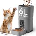 Automatic Cat Feeder, WiFi Cat Food Dispenser with App Control, Auto Cats Feeder Automatic for Dry Food, Smart Pet Food Dispenser with Portion Control Timed Cat Food Dispenser for Cats & Small Dogs