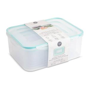 Brooklyn Steel Nested Snap Lid Food Storage Containers - Rectangular - 6 Containers - Lavender, Isle, and Key West