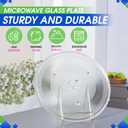 Microwave Plate Replacement 13.5 inch Fits WB39X10032 GE Microwave Turntable Plate - Exact Replacement Microwave Glass Plate For Better Reheating and Cooking - Spinning Dish Tray For Oven