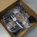 RV Shower Faucet with Shower Head and Hose, 4" ABS Shower Set, Leak & Rust Resistant for RV Camper Motorhome Travel Trailer, Square Black