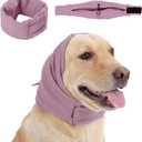 Dog Calming Hoodie, No Shake Ear Wraps for Dogs, Adjustable Dog Ear Muffs for Noise Protection, Ear Wrap Head Cover for Head Warp Anxiety Relief, Hematoma, Grooming and Force Drying, Small