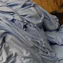 12 Pack Bulk Baby Blue Round Tablecloths for 5ft Tables, 120 inch Fitted Spandex Table Cloth with Skirt, Wrinkle Free Wholesale Table Covers for Large Events, Weddings Reception, Banquets, 60inch