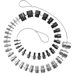 Nut and Bolt Thread Checker, Bolt Size Finder, 45 Male/Female Thread Gauges (24 Inch & 21 Metric) Thread Checker Standard and Metric, Bolt and Nut Identifier Gauge