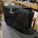 Golf Trunk Organizer – 2 Layer Car Storage Case for Golfers with Separate Ventilated Shoe Compartment–Portable Golf Bag Organizer for Balls,Tees,Clothes,Gloves & Accessories–Golf Gear for Men (Black), Dimensions 17"L x 13.5"T x 9"D