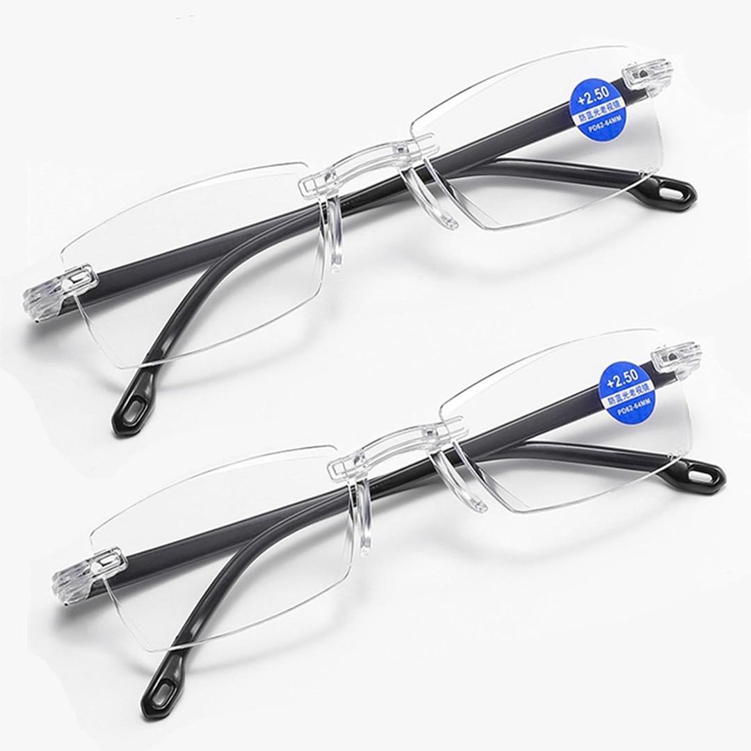 2 Pcs of Auto Focus Glasses, Vision Pro Eye Glasses, Visionpro Glasses Self Adjusting for Women/Men