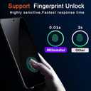 Milomdoi [3+3 Pack] for Samsung Galaxy S23 Privacy Screen Protector Tempered Glass Accessories 3 Pack Privacy Screen Samsung Galaxy S23 5G 3 Pcs camera Lens Protector Case fingerprint Suitable (6.1 Inch)