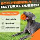 Fida Natural Rubber Dog Balls for Aggressive Chewers, Durable Dog Chew Toys for Large Dogs, Interactive Fetch & Tug of War Toys for Medium Large Breed Non-Toxic Dish Washable,4.5 * 4.5"