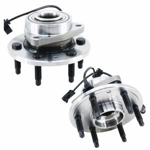 515036 4WD Front Wheel Bearing and Hub Assembly Compatible with 4x4 Chevy Silverado Tahoe Cadillac Escalade Avalanche Suburban Express 1500 GMC Sierra Yukon Savana Wheel Hub Bearing ABS & 6-Lug (2pack)