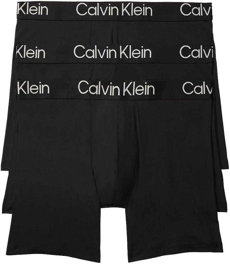 Calvin Klein Men's Ultra Soft Modern Modal Boxer Brief (X-Large, 3 Black)