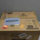 LEDIARY 20" Caged Ceiling Fan with Light, Small Flush Mount Ceiling Fan with App&Remote, Low Profile Bladeless Ceiling Fan for Bedroom, Kitchen, Dining Room-Black