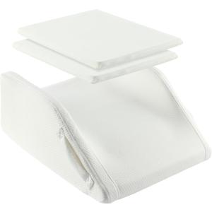 Double Leg Elevation Pillow - Memory Foam Leg Elevating Wedge Pillow - Foam Leg Support Pillow & Knee Wedge to Elevate Feet & Knee for Back Sleeping - Both Legs