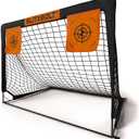 Pop-Up Soccer Goal 4x3 ft (120x90 cm)  Portable, Durable, Easy Setup, Perfect for Kids and Adults Soccer Training and Games. Ideal for The Beach, Your Home and The Backyard. Great Gift.