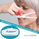 20 Pcs External Nasal Bandage Elastic Bandage for use After Nasal Surgery Dressing Rack with high Nasal Absorption Capacity