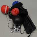 Champs MMA Boxing Reflex Ball Set with Punch Counter App | 4 Balls with Varying Weights, Headband & 4 Spare Strings to Improve Speed, Hand Eye Coordination Training | Boxing Equipment, MMA Gear Gift