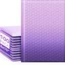 Fuxury Opaque Bubble Mailers 6x10 Inch 100 Pack Gradient Purple Padded Envelopes Usable Size 6x9" Strong Adhesion Bubble Shipping Envelopes for Mailing Jewelry, Makeup #0 Thick Bubble Padded Mailer
