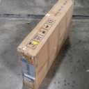 DWVO Square Coffee Table for Living Room, Farmhouse Coffee Table with Storage, 2-Tier Wood Coffee Tables Center Table with Half Open Storage Compartment, Grey Wash