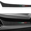 Car Trim Carbon Sticker Decal Co-Pilot Cover Passenger Decor fits for Alfa Romeo 952 Giulia 2016-2026 Accessories - Stelvio NOT FIT