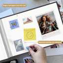 3 x Small Photo Album for Fujifilm Instax Mini Camera, Self Adhesive Albums White 30 Pages Scrap Book for 2x3 46 57 Instax Mini 12 11 9 8 7+ 99 40,Polaroid 300 Instant Camera,K-pop Photocards,Black