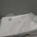 TP Serving Trays with Handles, 17 x 12 Inch Melamine Serving Platters for Food, Meat, Set Of 2 Rectangular Trays for Eating, White Marble