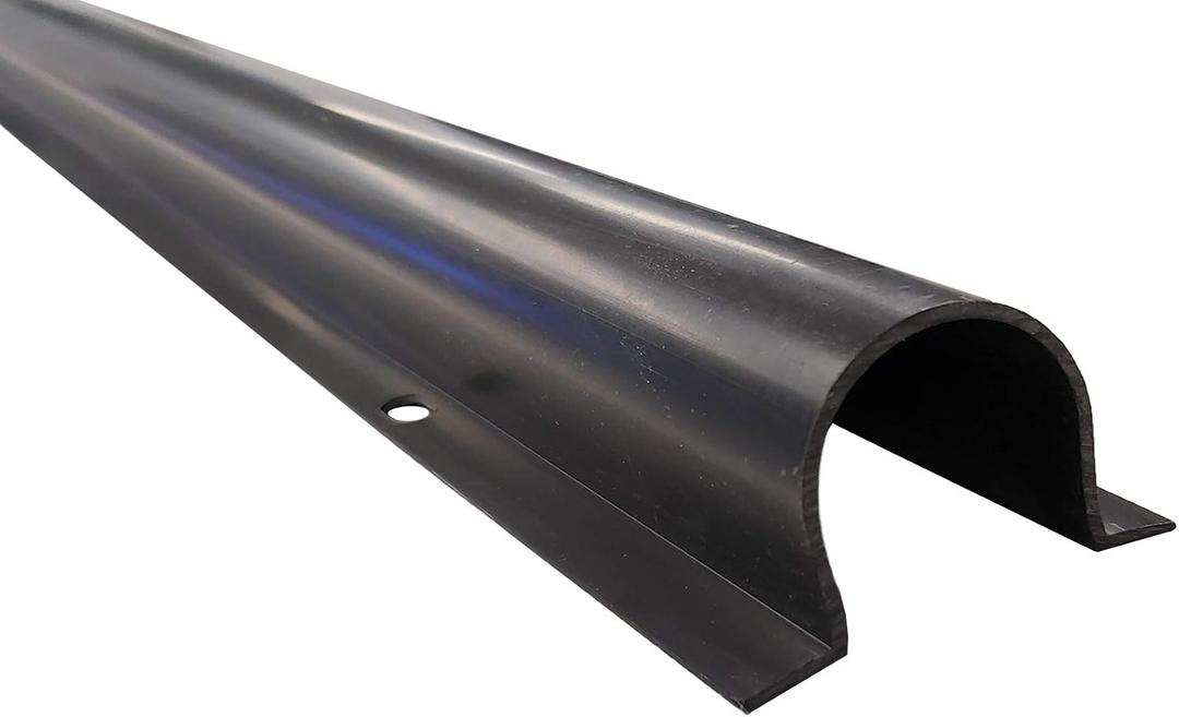 3" Wire Guard Raceway - 5 Ft Length - Color: Black