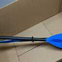 OCEANBROAD Kayak Paddle 86in/218cm, 90.5in/230cm, 95in/241cm Alloy Shaft Kayaking Boating Canoeing Oar with Paddle Leash