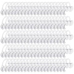 Zhengmy 100 Pcs C-Shape Teeth Whitening Cheek Retractor, Mouth Retractor for Teeth Whitening Dental Cheek Mouth Opener for Dentist Party Challenge Games, Size Medium (Clear)