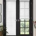 LazBlinds 2" Faux Wood Blinds for Doors, 30" W x 72" H, White