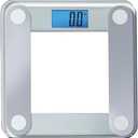 Eat Smart Digital Bathroom Scale with Extra Large Easy to Read Lighted Display, Weight Tracking, Includes Body Tape, Grey and Clear