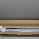 Panel Track Blinds, Vertical Blinds for Sliding Glass Doors, Extendable Track from 45 3/4" to 82 5/8" W, Cuttable Panel Curtains up to 96 inches high, Grey Light Filtering