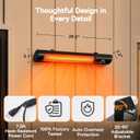 1500W Outdoor Electric Infrared Heater for Garage Patio Porch & Backyard