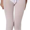 Carnavalife Pantyhose for Girls in Colors and Sizes, Stretchy, Soft and Comfortable, Ideal for School, Events (White, S)