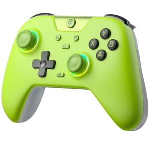 EasySMX 2.4G Wireless Bluetooth Controller for PC/Steam/Switch with Hall Triggers, Hall Joysticks and RGB Light- Upgraded PC Controller Compatible with Black Myth: Wukong, Multi-Platform Support (green)