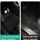 Camry Floor Mats Compatible with 2018-2024 Toyota Camry FWD Models, Non Hybrid or AWD ModelsAll Weather 3D Tech Waterproof Durable Anti-Slip TPE Floor Liners 1st 2nd Row Custom-fit Set Accessories