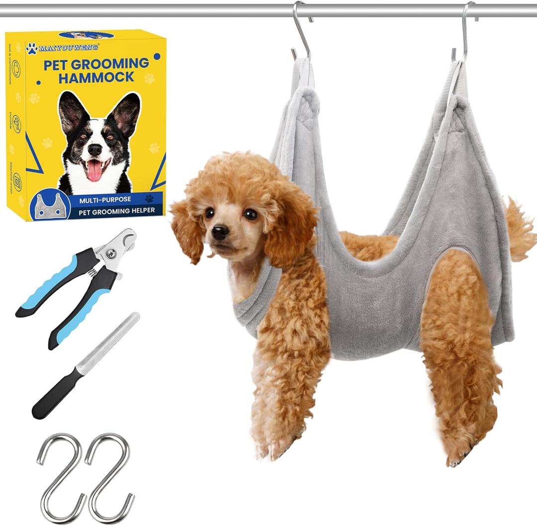 Dog Grooming Hammock, Dog Grooming Supplies, Dog Hammock, Dog Grooming Harness, Pet Grooming Hammock, Grooming Table, Dog Nail Clipper, Dogs Cats Grooming, Claw Care (XS)