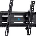 Pipishell Tilting TV Wall Mount Bracket Low Profile for 13-42 Inch Flat Screen TVs & Monitors, Universal Tilt TV Monitor Mount Fits 8" Wood Studs VESA 200x200mm. Black