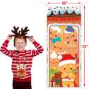 Fancy Land Gingerbread Christmas Door Cover Gingerbread Door Decoration Christmas Front Door Banner for Holiday Xmas Decor Ornament 72 x 30 Inches