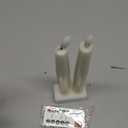 GenSwin LED Taper Candles, Flameless Taper Candles Battery Operated with Remote Timer, Set of 2 Real Wax White Flameless Candlesticks with 3D Flickering Flame for Home Wedding Decor (0.78” x 9.84”)