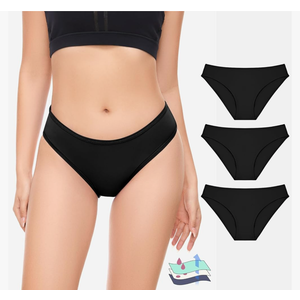 Period Swimwear Leakproof Swim Bikini Bottom Menstrual Swimsuit Waterproof UPF 50+ Bathing Suit for Teens Girl Women XL