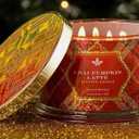 HomeWorx Chai Pumpkin Latte Scented Candle, 4 Wick, 18 Oz, with Notes of Chai Tea, Spiced Pumpkin Cream, Vanilla Bean, Raw Cane Sugar, 2 Pack