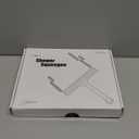 LORESJOY Shower Squeegee for Glass Doors, Squeegee for Shower Glass, 2 in 1 Shower Wiper, Bathroom Squeegee for Shower, Cleaning Tile Wall, Car, 10 Inch Black