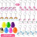 [ 6 Surprise Golden Eggs ] 100 Pack Prefilled Easter Eggs with Assorted Toys Inside, 100 Plastic Easter Eggs Fillers with Toys, Pre-filled Easter Egg Hunt Stuffed Party Favors, Easter Basket Stuffers